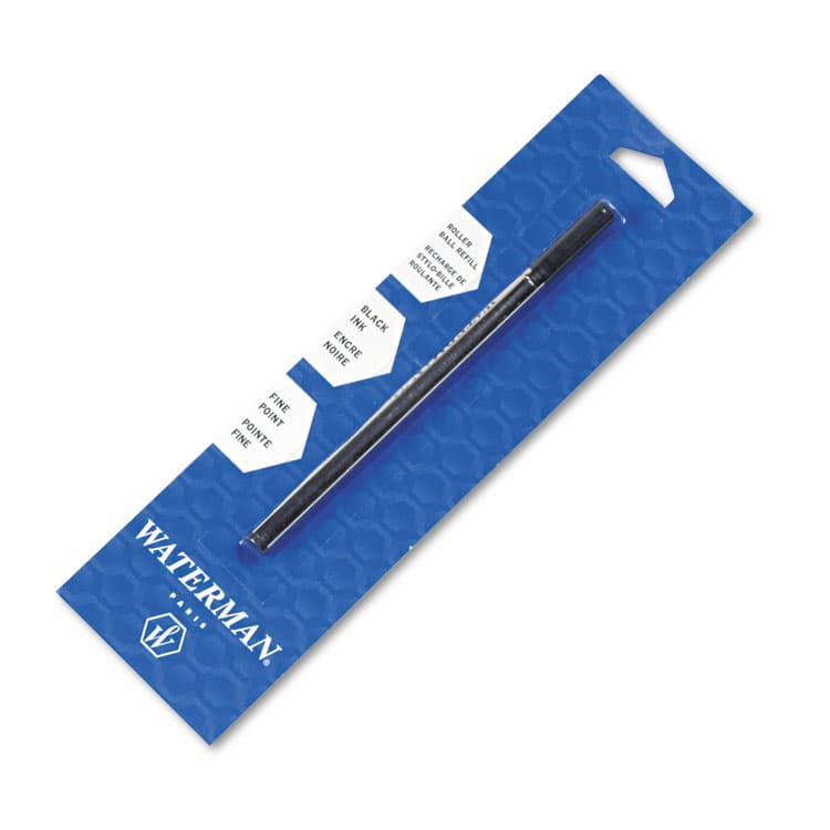 SANFORD Refill for Waterman Roller Ball Pens, Fine Conical Tip, Black Ink (WAT1964019)
