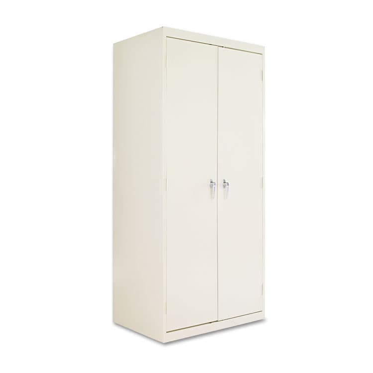 ALERA Assembled 78" High Heavy-Duty Welded Storage Cabinet, Four Adjustable Shelves, 36w x 24d, Putty (ALECM7824PY)