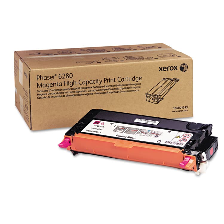 XEROX CORP. 106R01393 High-Yield Toner, 5,900 Page-Yield, Magenta (XER106R01393)