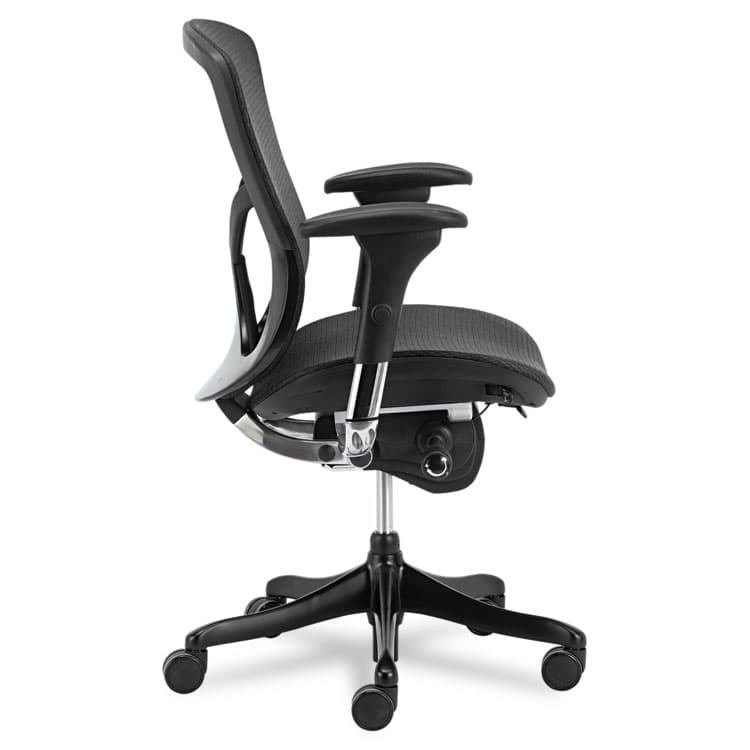 ALERA Alera EQ Series Ergonomic Multifunction Mid-Back Mesh Chair, Supports Up to 250 lb, Black (ALEEQA42ME10B) thumbnail 3