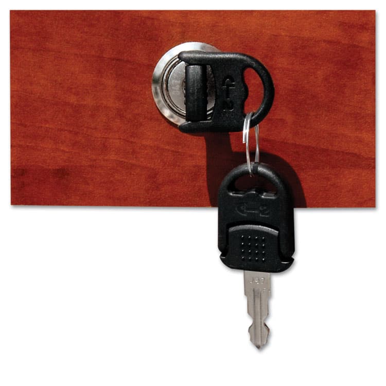 ALERA Alera Valencia Mobile Pedestal File, Left/Right, 3-Drawer Box/Box/File, Legal/Letter, Medium Cherry, 15.88" x 20.5" x 28.38" (ALEVA572816MC) thumbnail 4