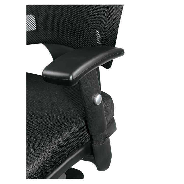ALERA Alera Epoch Series Fabric Mesh Multifunction Chair, Supports Up to 275 lb, 17.63" to 22.44" Seat Height, Black (ALEEP42ME10B) thumbnail 4