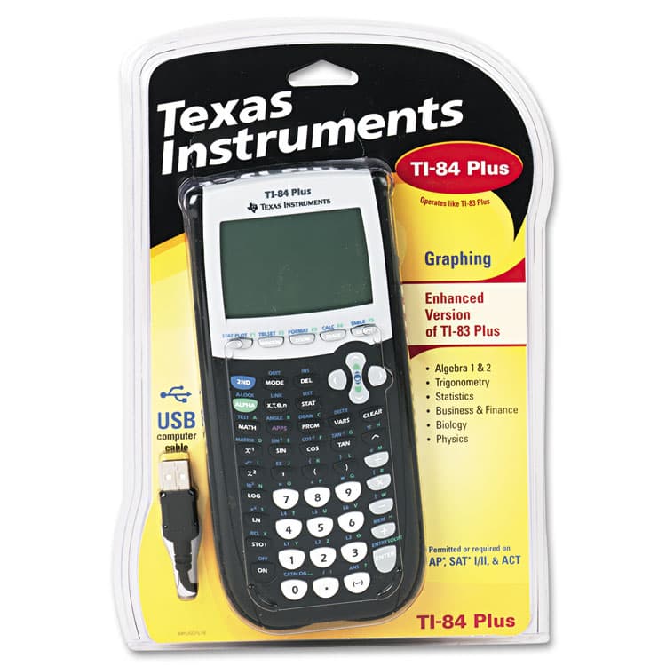 TEXAS INSTRUMENTS TI-84Plus Programmable Graphing Calculator, 10-Digit LCD (TEXTI84PLUS) thumbnail 2