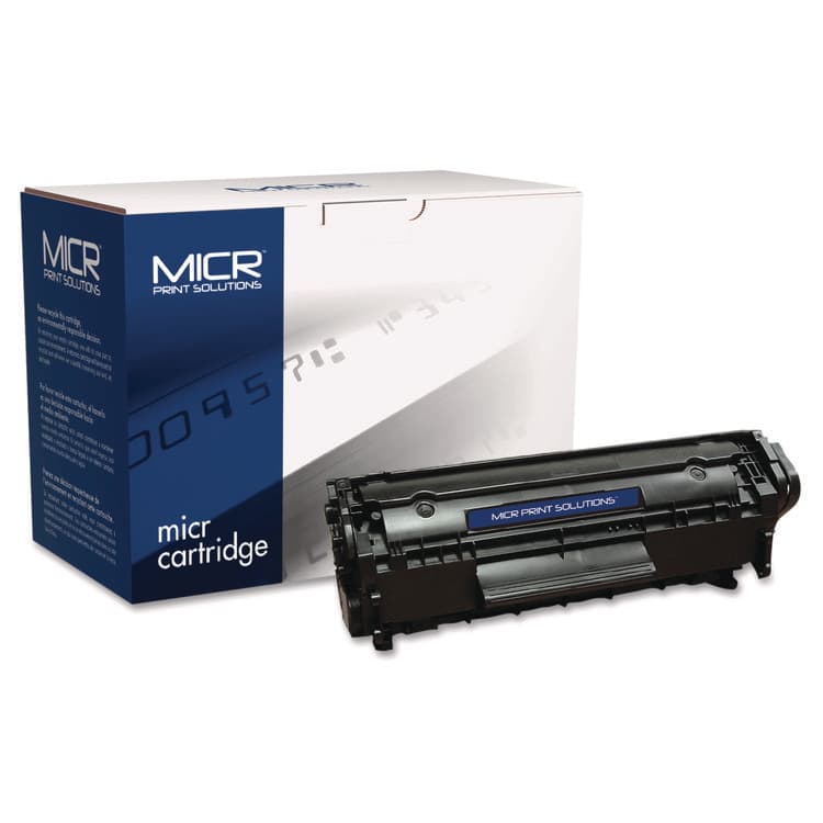 MICR Print Solutions Compatible Q2612A(M) (12AM) MICR Toner, 2,000 Page-Yield, Black (MCR12AM)