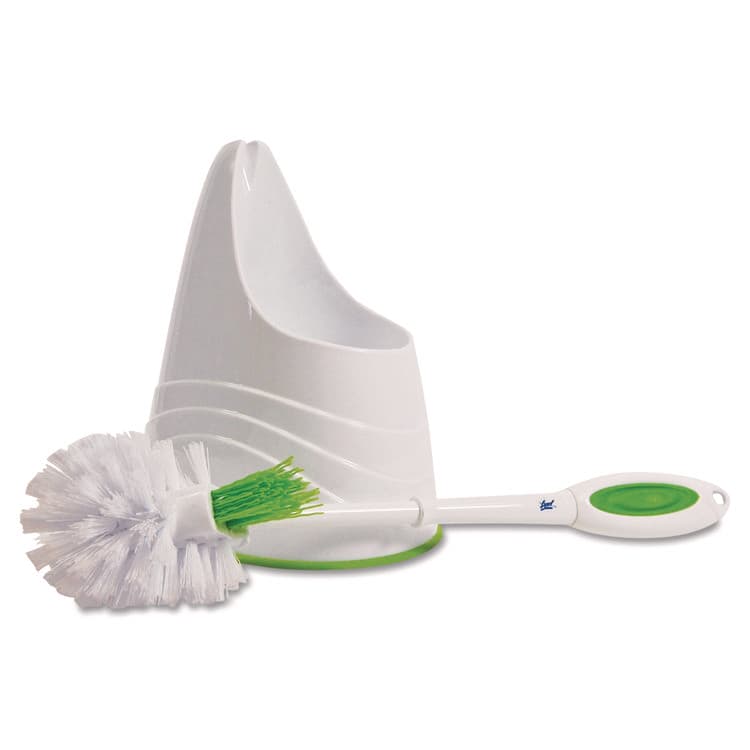 RECKITT BENCKISER Bowl and Brush Caddy, 12.5" Handle, Green (QCK2055463)