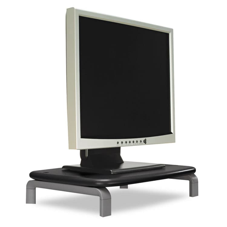 ACCO BRANDS, . Monitor Stand with SmartFit, For 21" Monitors, 11.5" x 9" x 3", Black/Gray, Supports 80 lbs (KMW60087) thumbnail 2