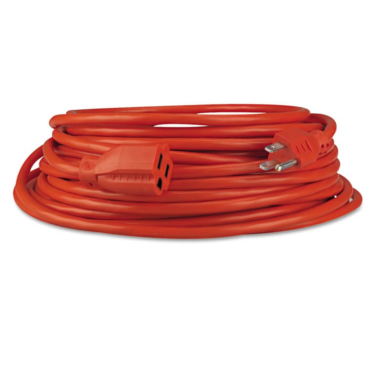INNOVERA Indoor/Outdoor Extension Cord, 25 ft, 13 A, Orange (IVR72225) thumbnail 2