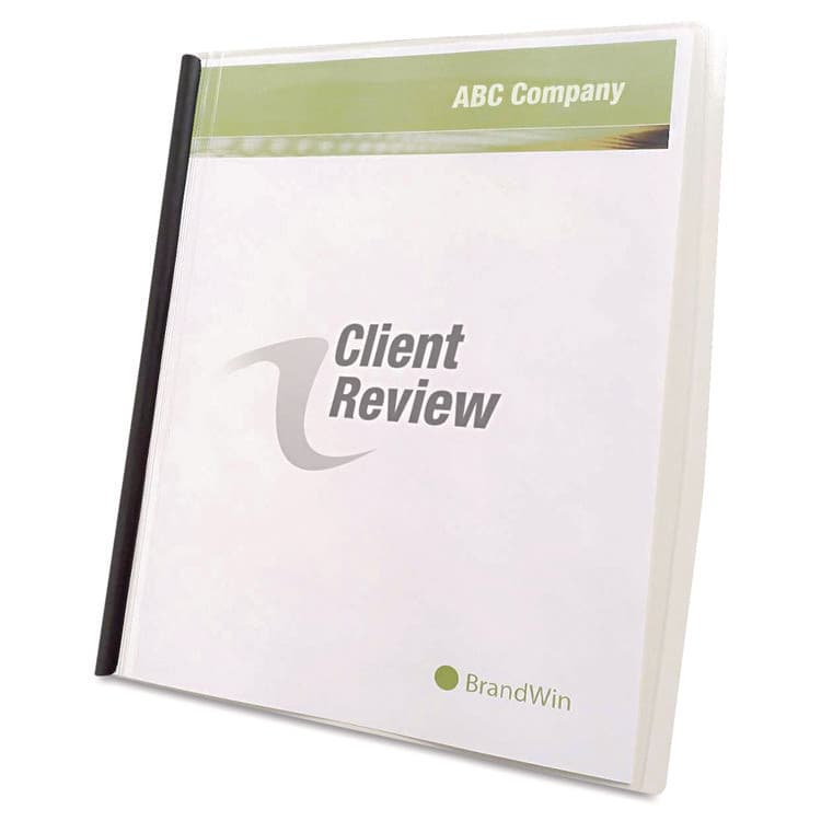 GBC-COMMERCIAL & CONSUMER GRP Slide 'n Bind Report Cover, Swing Clip, 8.5 x 11, Frosted/Clear, 10/Pack (GBC67504)