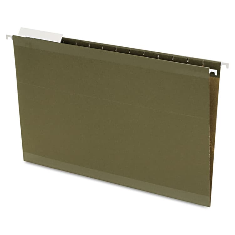 TOPS BUSINESS FORMS Reinforced Hanging File Folders, Legal Size, Straight Tabs, Standard Green, 25/Box (PFX4153) thumbnail 2