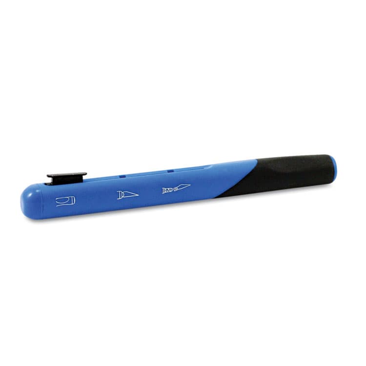 ELMER'S PRODUCTS, . Retract-A-Blade Knife, #11 Blade, 5.25" Plastic Handle, Blue/Black (EPIX3204) thumbnail 4