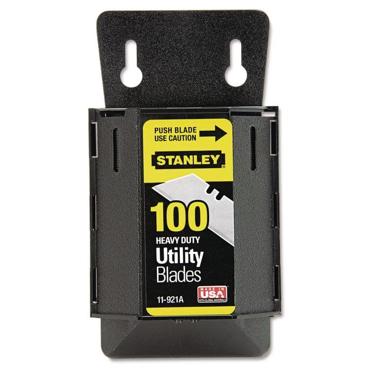 STANLEY BOSTITCH Wall Mount Utility Knife Blade Dispenser with Blades, 100/Pack (BOS11921A)