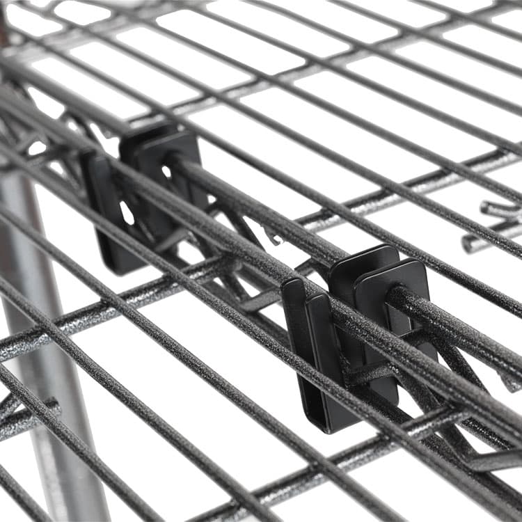 ALERA Wire Shelving S Hooks, Metal, Black, 4 Hooks/Pack (ALESW59SHBL) thumbnail 2