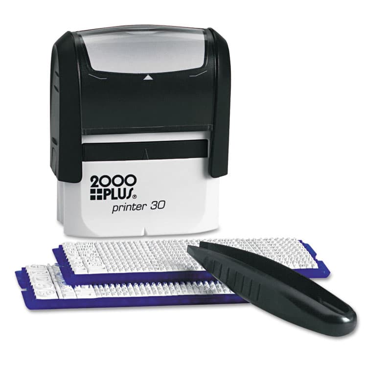 CONSOLIDATED STAMP Create-A-Stamp One-Color Address Kit, Custom Message, Black (COS030600)