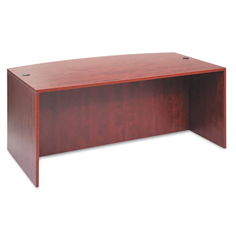 ALERA Alera Valencia Series Bow Front Desk Shell, 71" x 41.38" x 29.63", Medium Cherry (ALEVA227236MC)