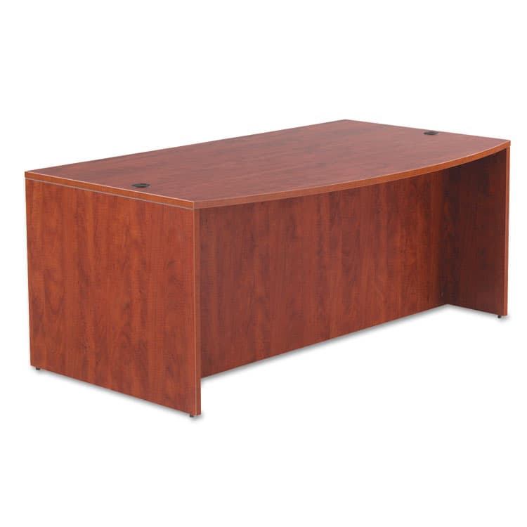 ALERA Alera Valencia Series Bow Front Desk Shell, 71" x 41.38" x 29.63", Medium Cherry (ALEVA227236MC) thumbnail 2
