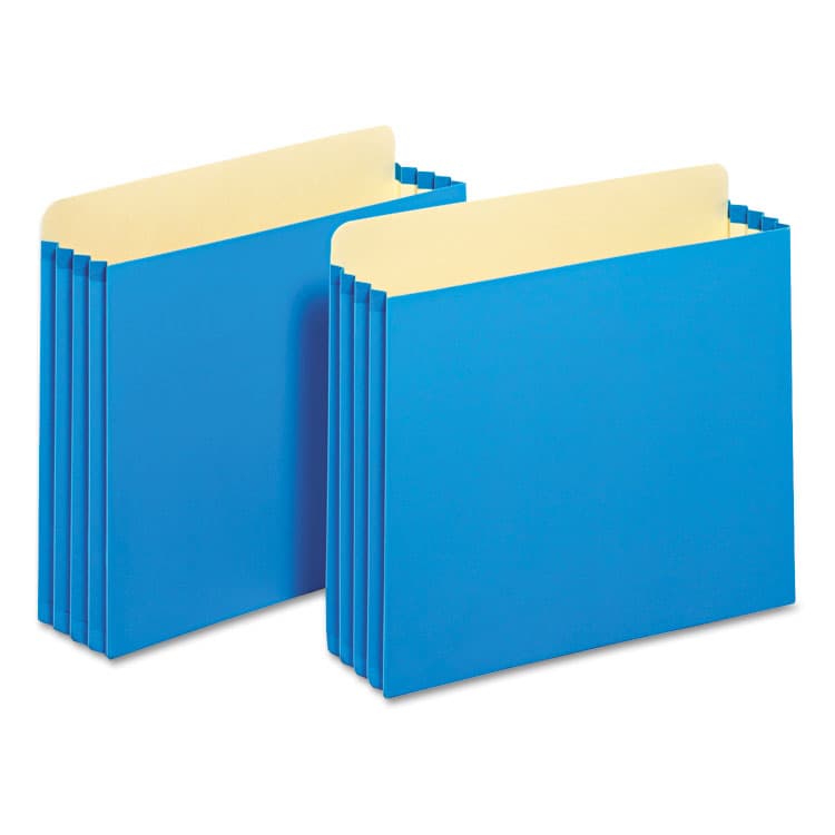 TOPS BUSINESS FORMS File Cabinet Pockets, 3.5" Expansion, Letter Size, Blue, 10/Box (PFXFC1524PBLU) thumbnail 3