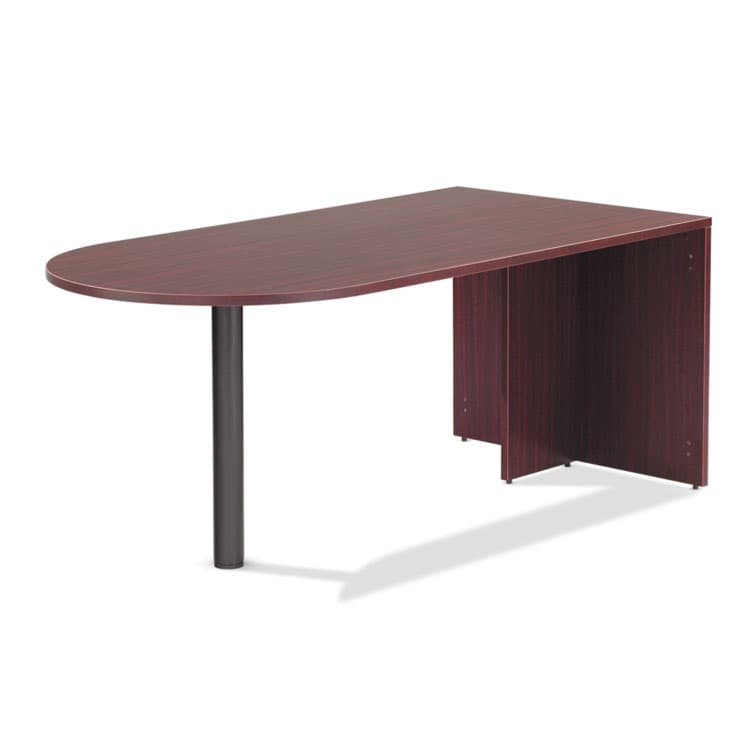 ALERA Alera Valencia Series D-Top Desk, 71" x 35.5" x 29.63", Mahogany (ALEVA277236MY) thumbnail 2