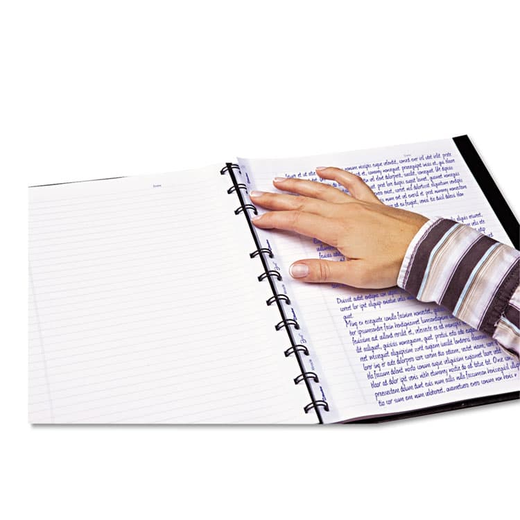 REDIFORM OFFICE PRODUCTS MiracleBind Notebook, 1-Subject, Medium/College Rule, Black Cover, (75) 11 x 9.06 Sheets (REDAF1115081) thumbnail 4