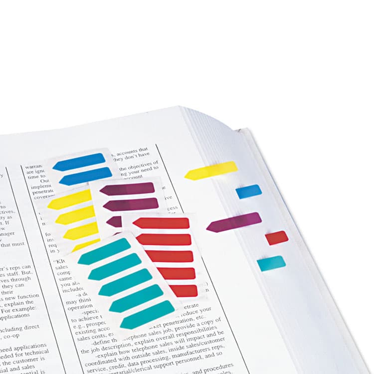 REDI-TAG CORPORATION Mini Arrow Page Flags, Blue/Mint/Purple/Red/Yellow, 154 Flags/Pack (RTG72001) thumbnail 2