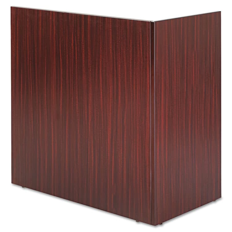 ALERA Alera Valencia Reversible Reception Return, 44.13w x 23.63d x 41.5h, Mahogany (ALEVA324424MY) thumbnail 2