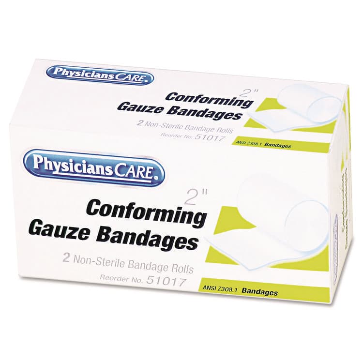 ACME UNITED CORPORATION First Aid Conforming Gauze Bandage, Non-Steriile, 2" Wide, 2/Box (FAO51017)