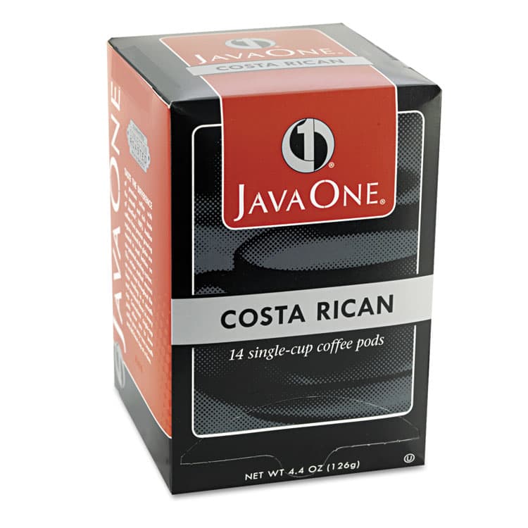 JAVA TRADING CO. Coffee Pods, Estate Costa Rican Blend, Single Cup, 14/Box (JAV30400) thumbnail 3