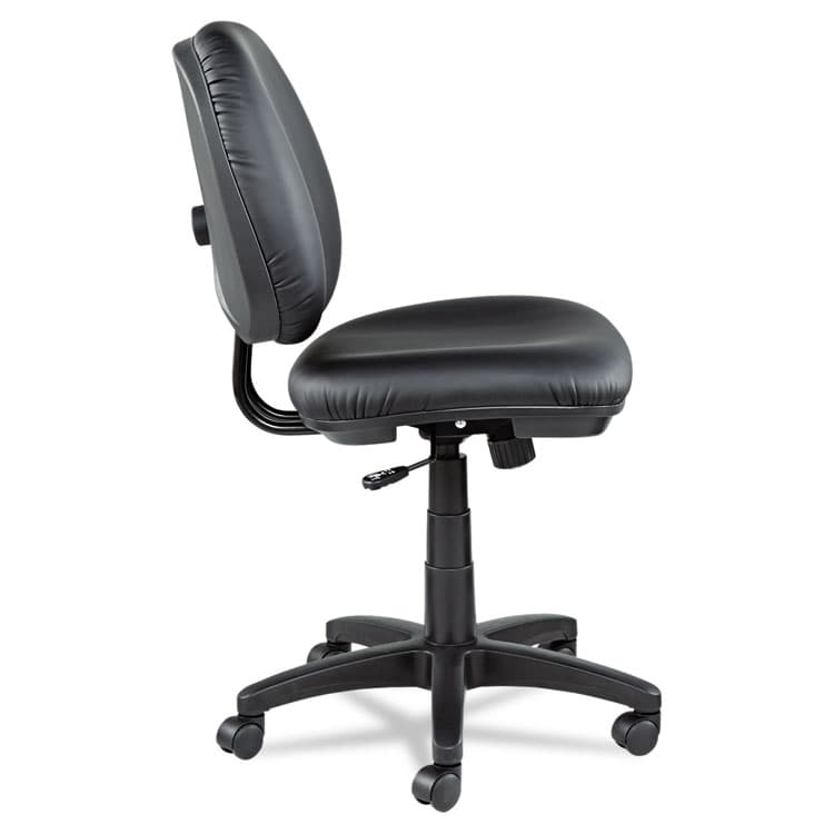 ALERA Alera Interval Series Swivel/Tilt Task Chair, Bonded Leather Seat/Back, Up to 275 lb, 18.11" to 23.22" Seat Height, Black (ALEIN4819) thumbnail 3
