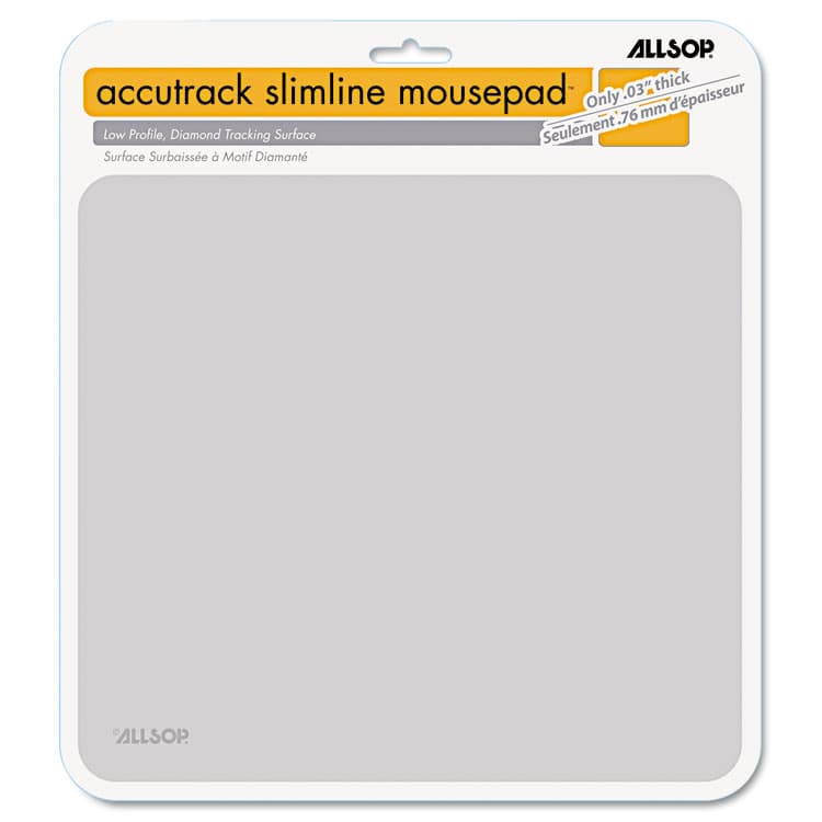 ALLSOP, . Accutrack Slimline Mouse Pad, 8.75 x 8, Silver (ASP30202)