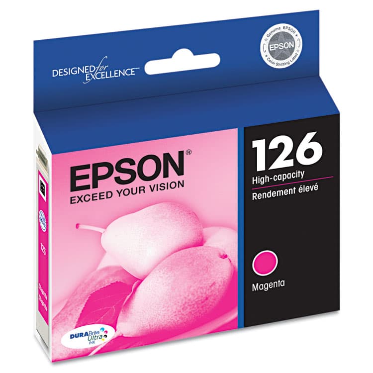 EPSON AMERICA, . T126320-S (126) DURABrite Ultra High-Yield Ink, Magenta (EPST126320S) thumbnail 2