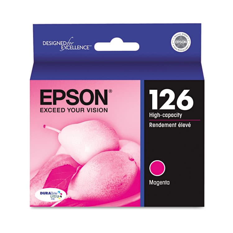 EPSON AMERICA, . T126320-S (126) DURABrite Ultra High-Yield Ink, Magenta (EPST126320S)