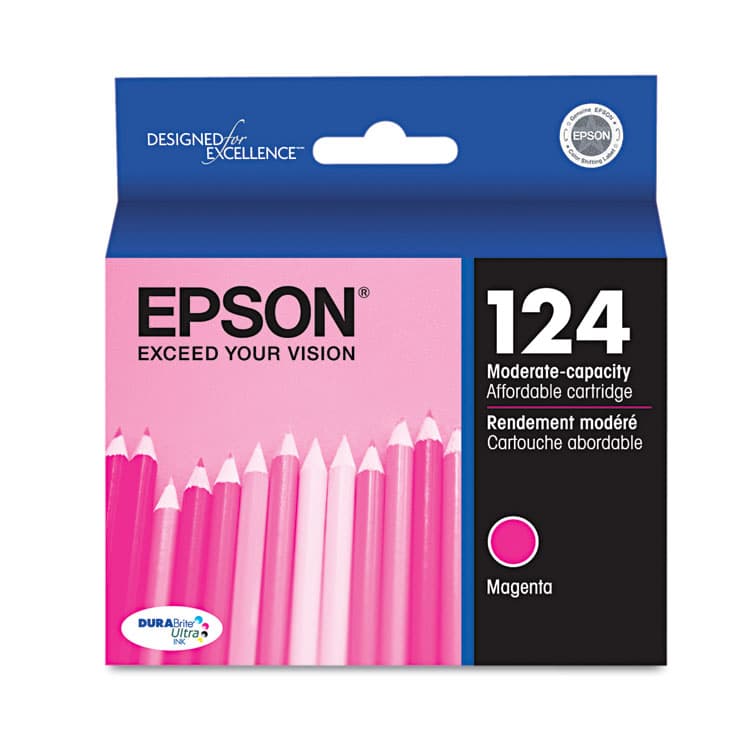 EPSON AMERICA, . T124320-S (124) DURABrite Ultra Ink, Magenta (EPST124320S)