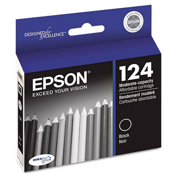 EPSON AMERICA, . T124120-S (124) DURABrite Ultra Ink, Black (EPST124120S) thumbnail 2