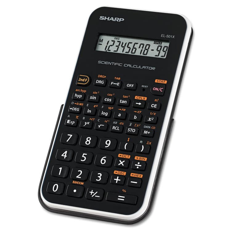 SHARP ELECTRONICS EL-501XBWH Scientific Calculator, 10-Digit LCD (SHREL501X2BWH)