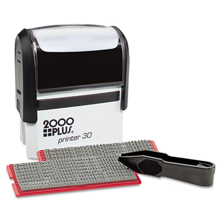 CONSOLIDATED STAMP Create-A-Stamp One-Color Address Kit, Custom Message, Black (COS030600) thumbnail 2