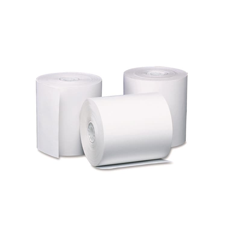 ICONEX Direct Thermal Printing Thermal Paper Rolls, 3.13" x 230 ft, White, 8/Pack (ICX90903216) thumbnail 2