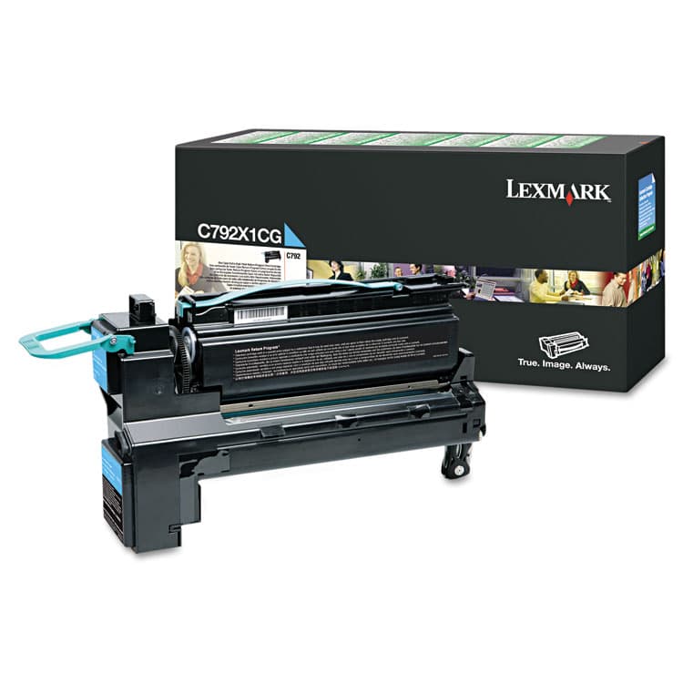LEXMARK INT'L, . C792X1CG Return Program Extra High-Yield Toner, 20,000 Page-Yield, Cyan (LEXC792X1CG)