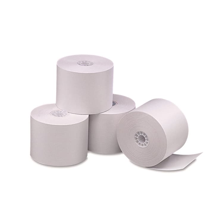 ICONEX Direct Thermal Printing Thermal Paper Rolls, 2.25" x 165 ft, White, 6/Pack (ICX90781276) thumbnail 2