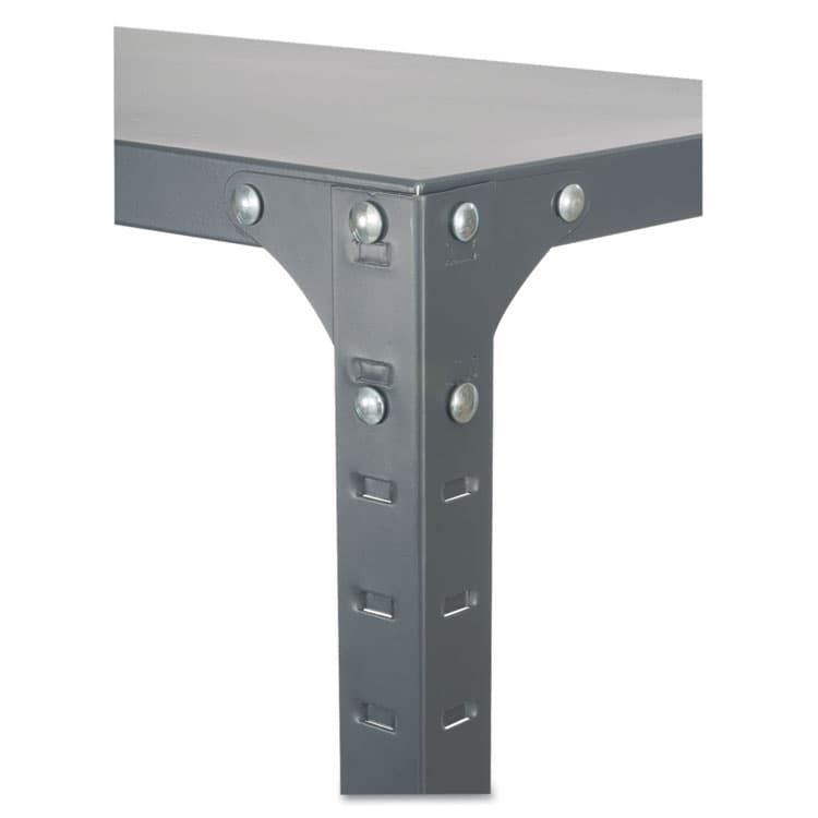 SAFCO PRODUCTS Commercial Steel Shelving Unit, Six-Shelf, 36w x 24d x 75h, Dark Gray (SAF6270) thumbnail 2