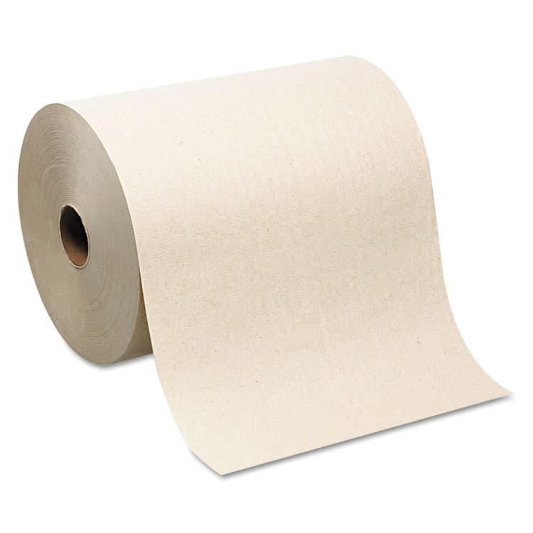 GEORGIA PACIFIC SofPull Hardwound Roll Paper Towel, Nonperforated, 1-Ply, 7.87" x 1,000 ft, Brown, 6 Rolls/Carton (GPC26480)