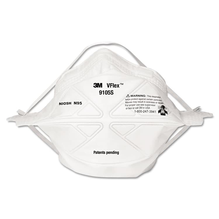 3M/COMMERCIAL TAPE DIV. VFlex Particulate Respirator N95, Small, 50/Box (MMM9105S)