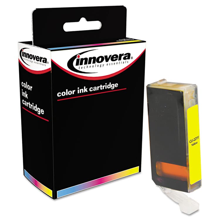 INNOVERA Remanufactured Yellow Ink, Replacement for CLI-221Y (2949B001), 510 Page-Yield (IVRCNCLI221Y) thumbnail 3