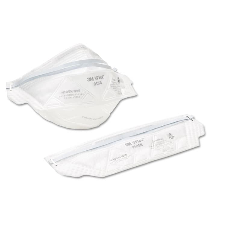 3M/COMMERCIAL TAPE DIV. VFlex Particulate Respirator N95, Standard Size, 50/Box (MMM9105) thumbnail 3