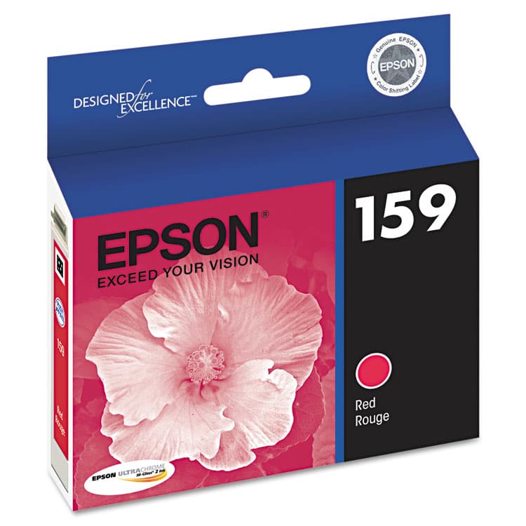 EPSON AMERICA, . T159720 (159) UltraChrome Hi-Gloss 2 Ink, Red (EPST159720)