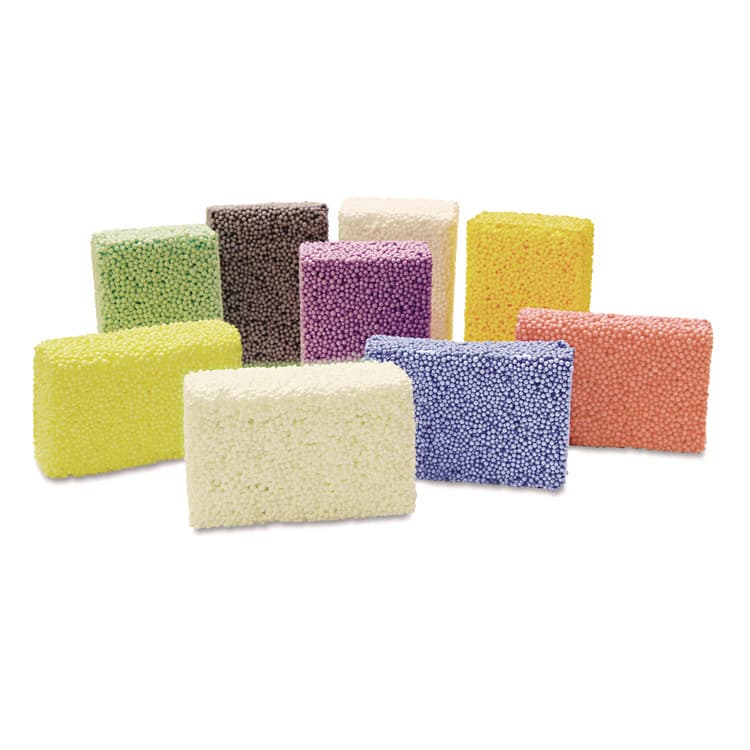 PACON CORPORATION Squishy Foam Classpack, 9 Assorted Colors, 36 Blocks (CKC9651)