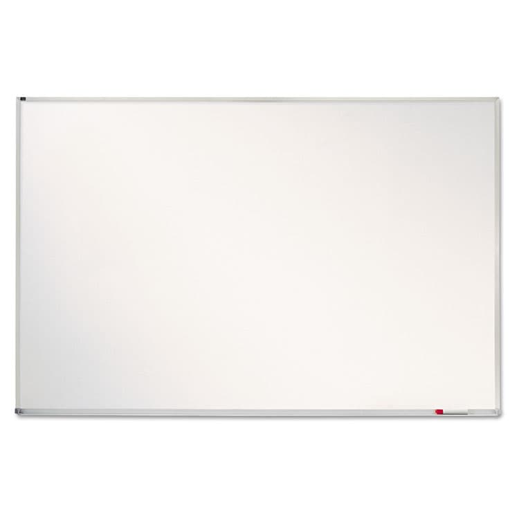 QUARTET MFG. Porcelain Magnetic Whiteboard, 72" x 48", White Surface, Satin Aluminum Frame (QRTPPA406)