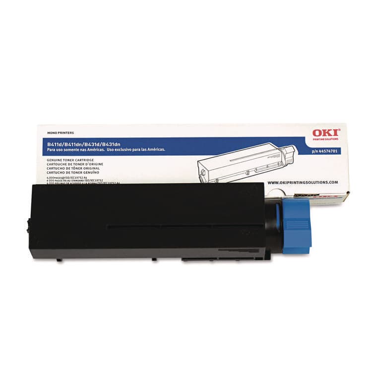 OKIDATA 44574701 Toner, 4,000 Page-Yield, Black (OKI44574701)