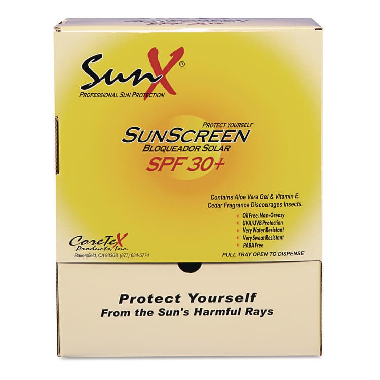 CORETEX PRODUCTS SPF30 Sunscreen, Single Dose Pouch, 100/Box (PFYCT91664)