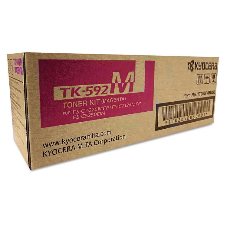 MITA TK592M Toner, 5,000 Page-Yield, Magenta (KYOTK592M)