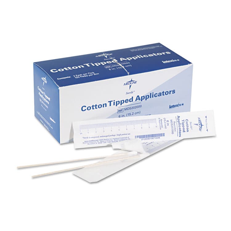 MEDLINE INDUSTRIES, . Cotton-Tipped Applicators, 6", 100 Applicators/Box (MIIMDS202000) thumbnail 4