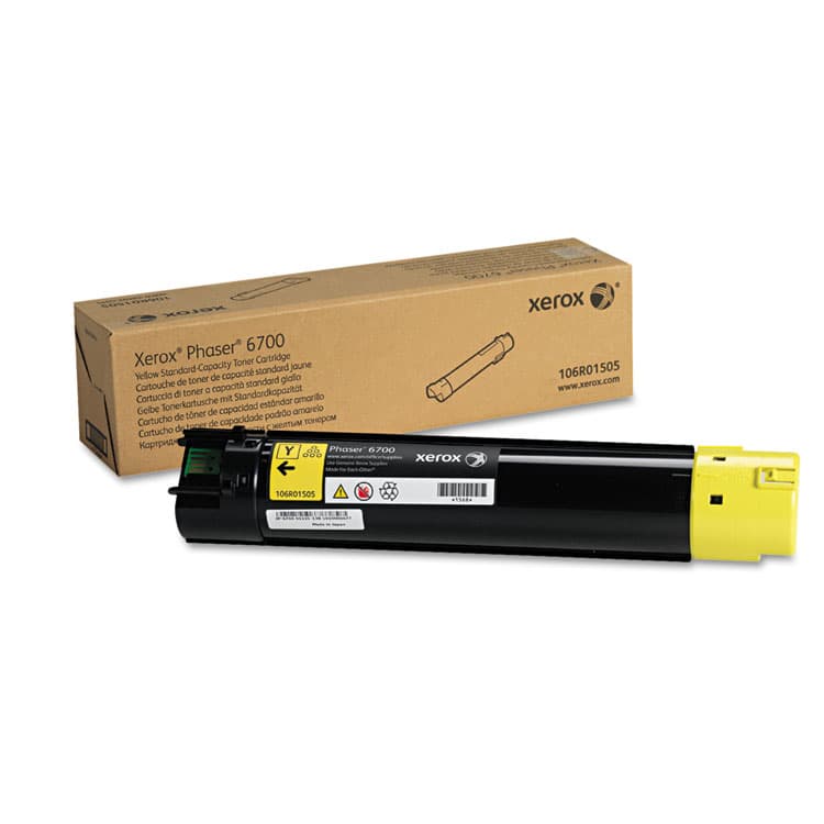 XEROX CORP. 106R01505 Toner, 5,000 Page-Yield, Yellow (XER106R01505)
